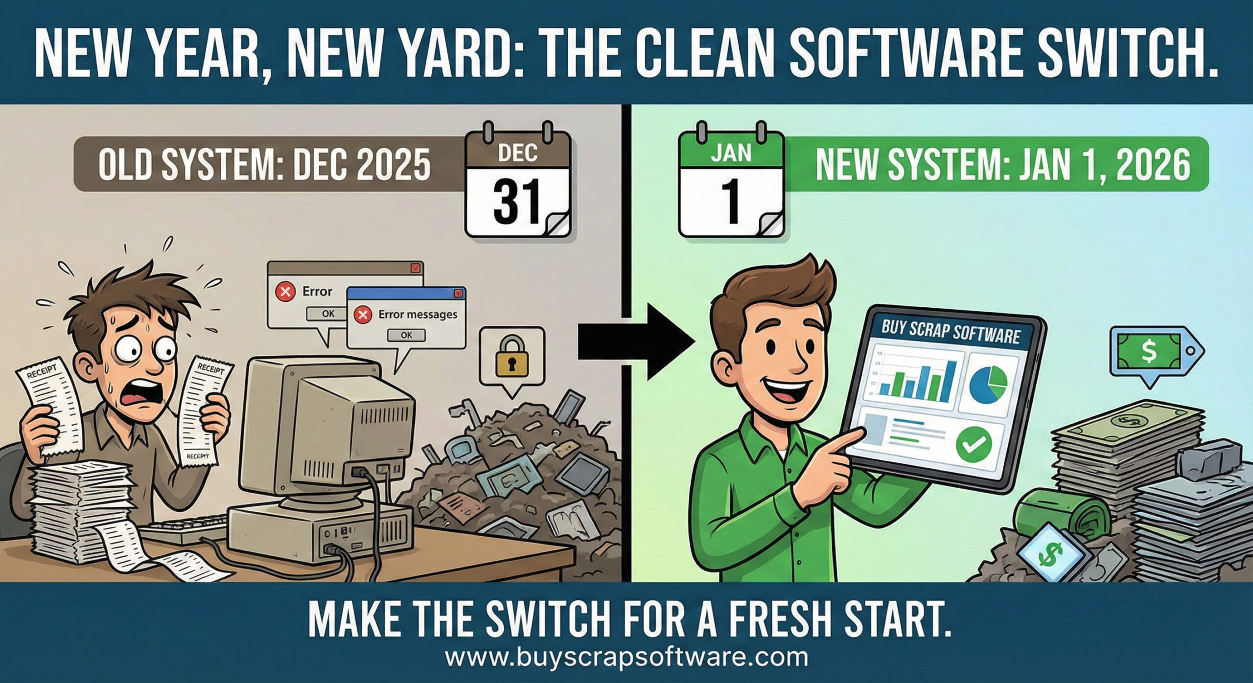 Scrap Yard Software New YearvNew Start